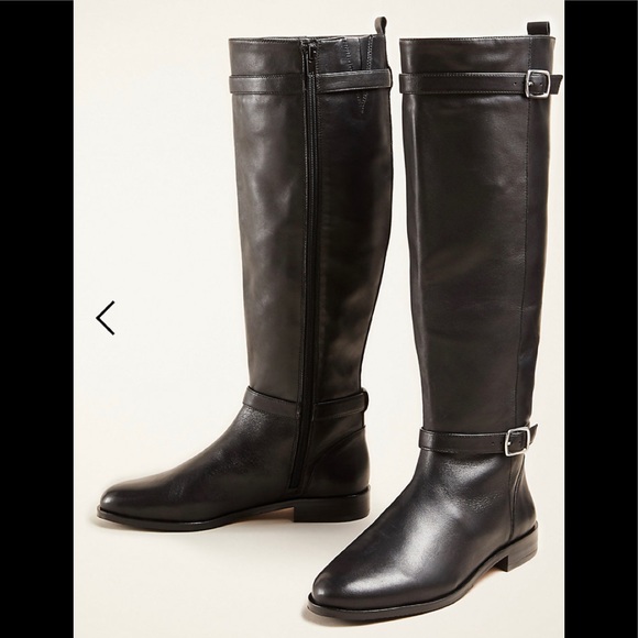 Extended calf leather boots - Picture 3 of 3